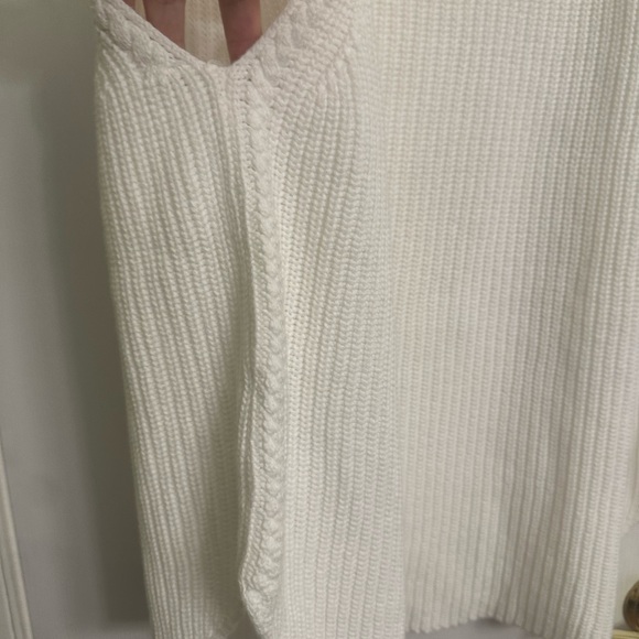 LOFT White Ribbed Tank Top - Picture 4 of 10